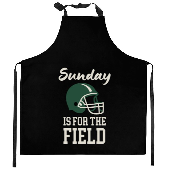 Sunday Football Field Design Kitchen Aprons