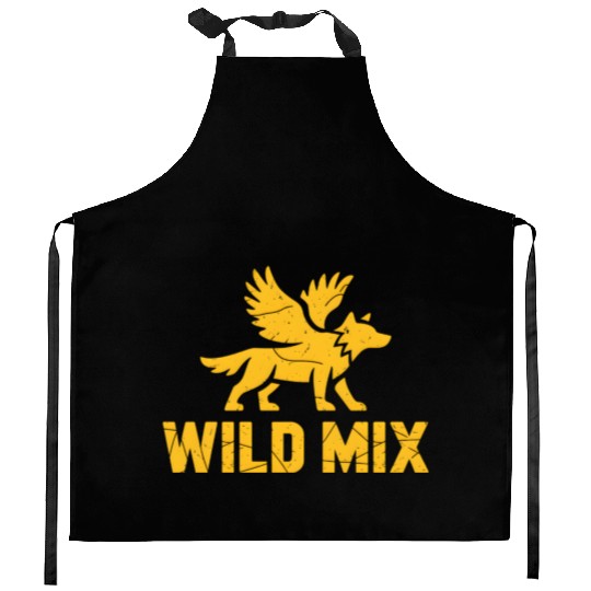 Mythical Beast Emblem Design Kitchen Aprons