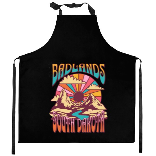 Badlands South Dakota Nature Hiking Mountains Kitchen Aprons