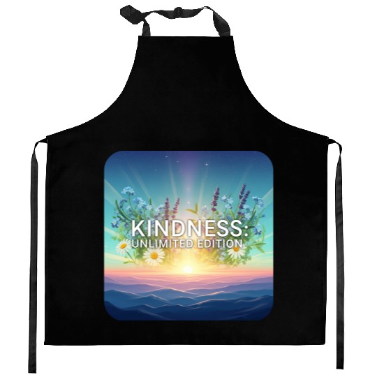 Sunrise Blooms of Kindness  Kitchen Aprons