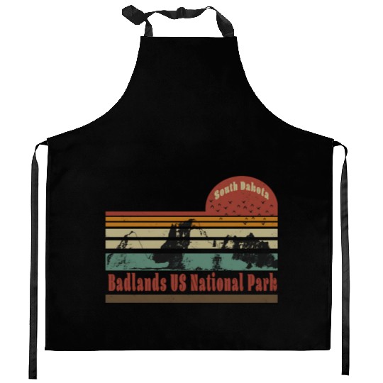 Badlands US National Park South Dakota Travel Kitchen Aprons