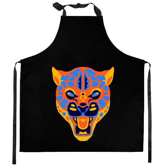 Vivid Jaguar Bold Print Kitchen Aprons