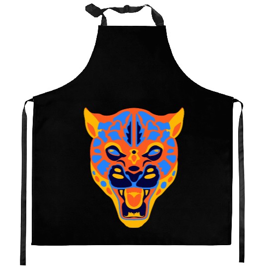 Vivid Jaguar Bold Print Kitchen Aprons