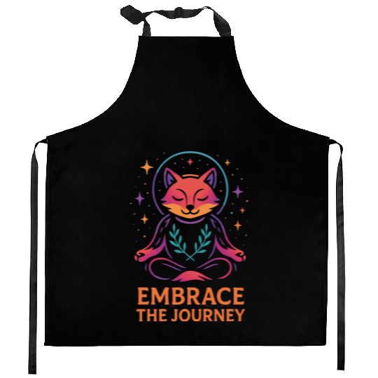 Mystic Fox Meditative Design Kitchen Aprons