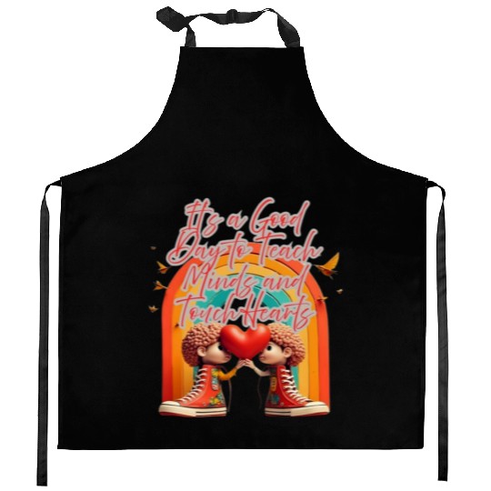 Inspirational Back-to-School Quote Design Kitchen Aprons