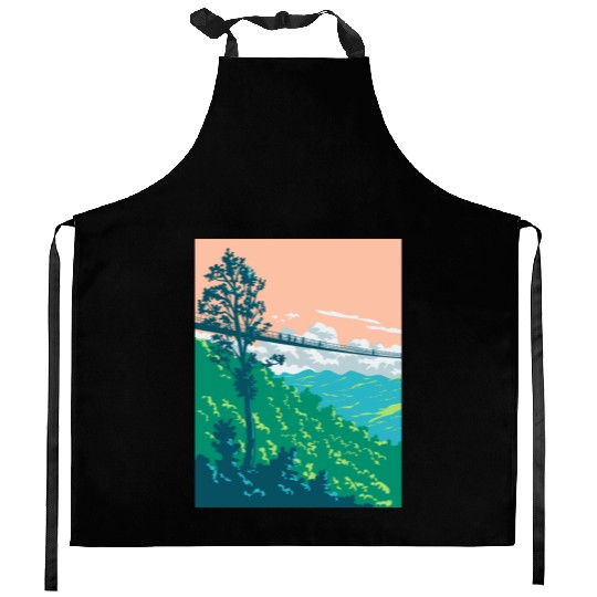 Great Smoky Mountains National Park Gatlinburg WPA Kitchen Aprons