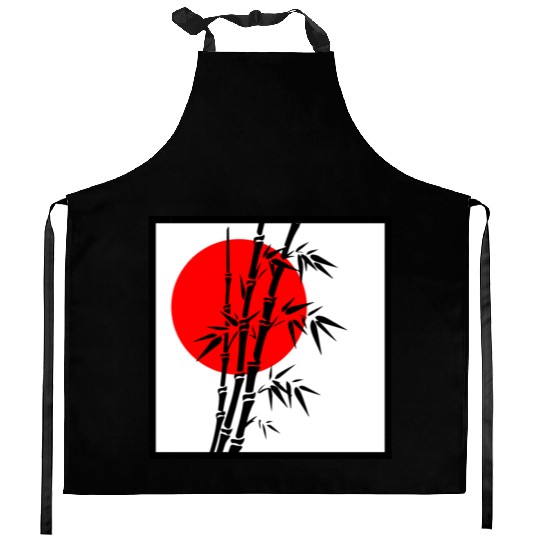 Japanese Bamboo Serenity Kitchen Aprons