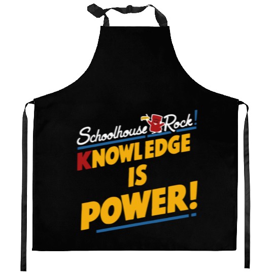 Schoolhouse Rock Knowledge is Power Back to School Kitchen Aprons