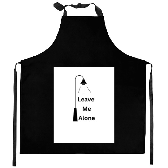 sad lonely quote with a street light               Kitchen Aprons