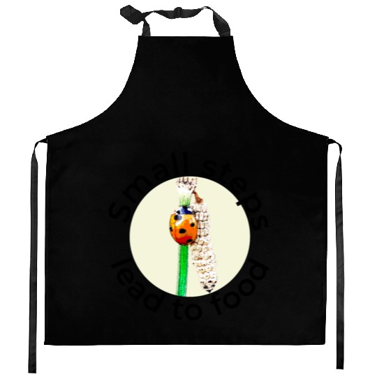 Small Steps Lead to Food – Ladybug Art Kitchen Aprons