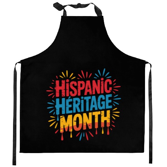 Hispanic Heritage Month Celebration Design Kitchen Aprons