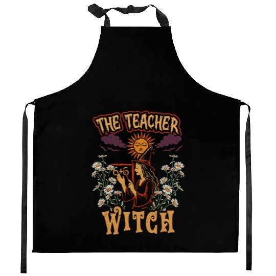 Teacher Teaching Teachers School The Teacher Witch Kitchen Aprons