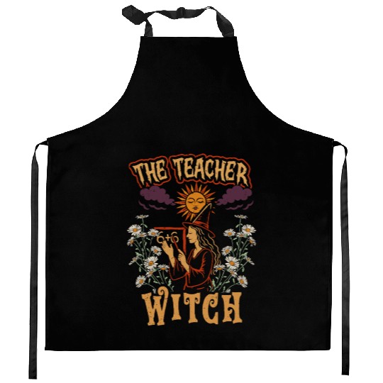 Teacher Teaching Teachers School The Teacher Witch Kitchen Aprons