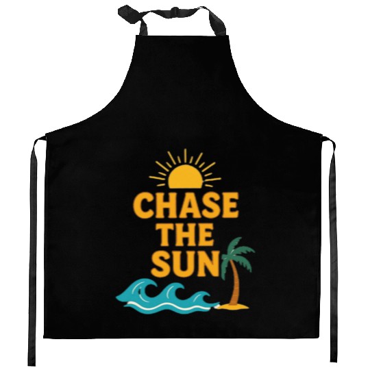 Beach Sunrise Motivational Design Kitchen Aprons