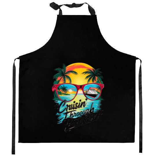 Cruisin’ Through Paradise: Tropical Escape Vibe Kitchen Aprons