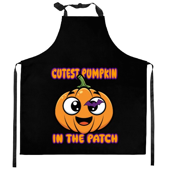Sweet Pumpkin Kitchen Aprons, Spooky Season Kitchen Aprons