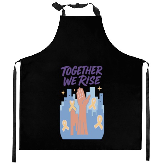 Together We Rise │ Childhood Cancer Awareness	 Kitchen Aprons