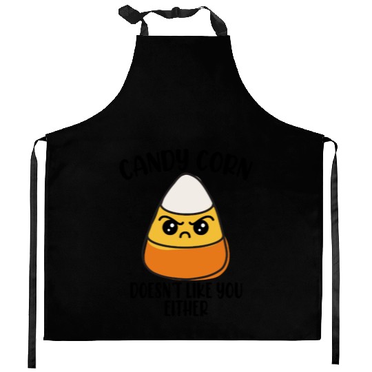 Candy Corn Funny Halloween Kitchen Aprons