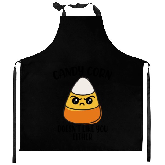 Candy Corn Funny Halloween Kitchen Aprons