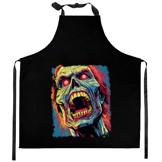 Classic Horror Halloween Zombie Kitchen Aprons