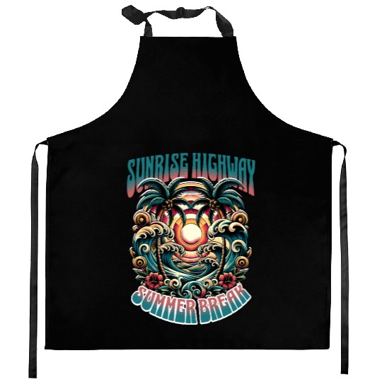 Sunrise Highway Summer Break Design Kitchen Aprons