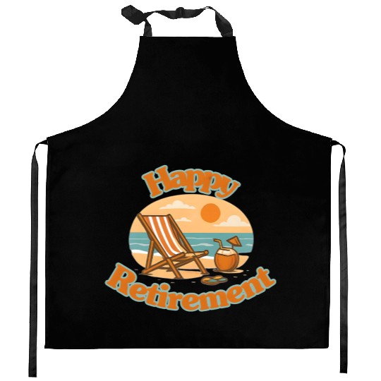 Retirement Relaxation Sunset Design Kitchen Aprons