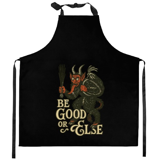 Krampus Kitchen Aprons