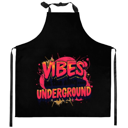 Vivid Underground Vibe Kitchen Aprons