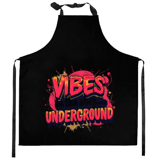 Vivid Underground Vibe Kitchen Aprons