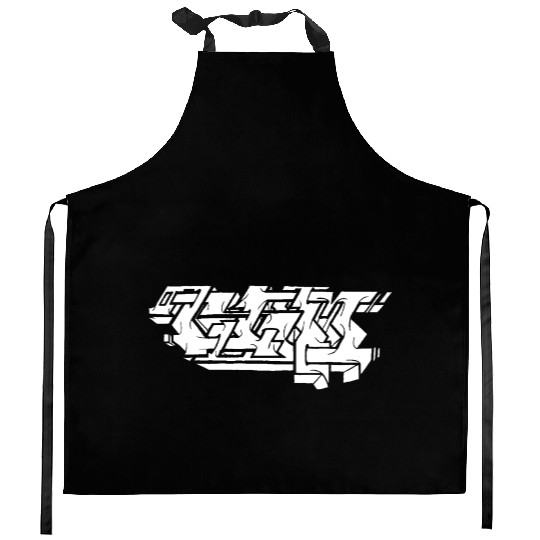 Graffiti Piece - White Kitchen Aprons