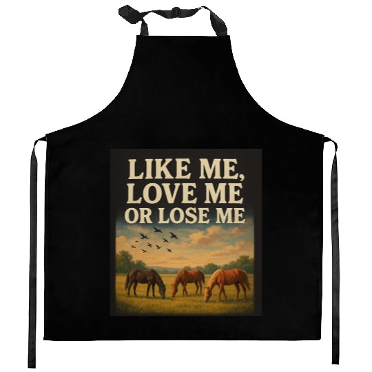 Horse Freedom Inspirational Design Kitchen Aprons