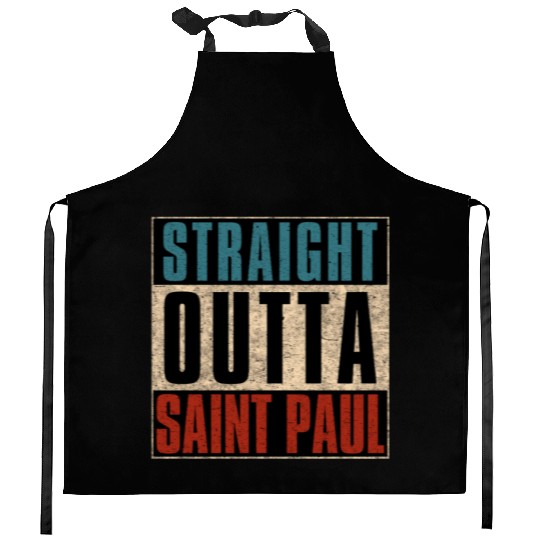 Straight Outta Saint Paul Minnesota MN Kitchen Aprons