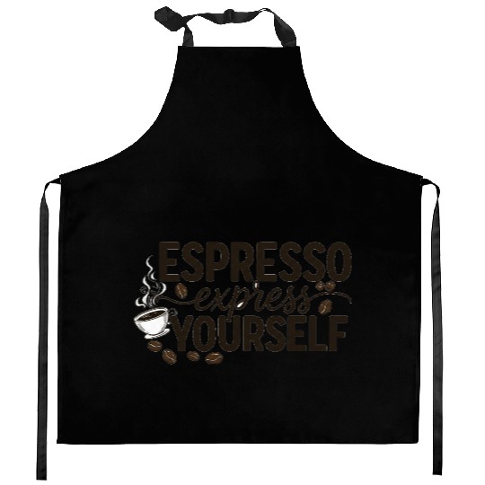 Coffee Motivation Inspirational Design Kitchen Aprons