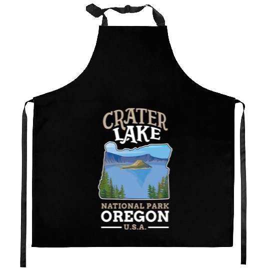 Crater Lake National Park US Oregon Kitchen Aprons