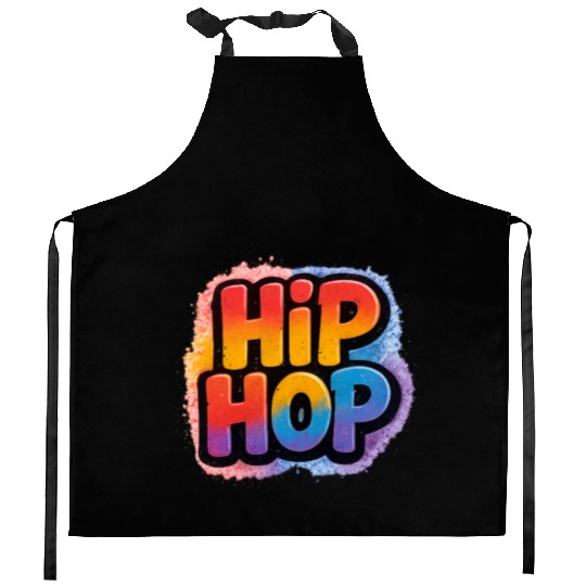 Colorful Hip Hop Graffiti Design Kitchen Aprons