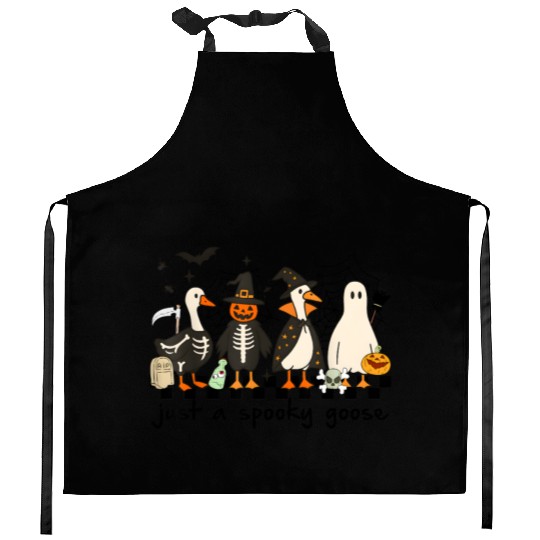 Just A Spooky Goose Halloween Costume Silly Goose Kitchen Aprons