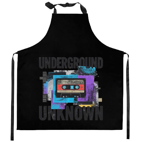 Underground Cassette Tape Urban Art Kitchen Aprons