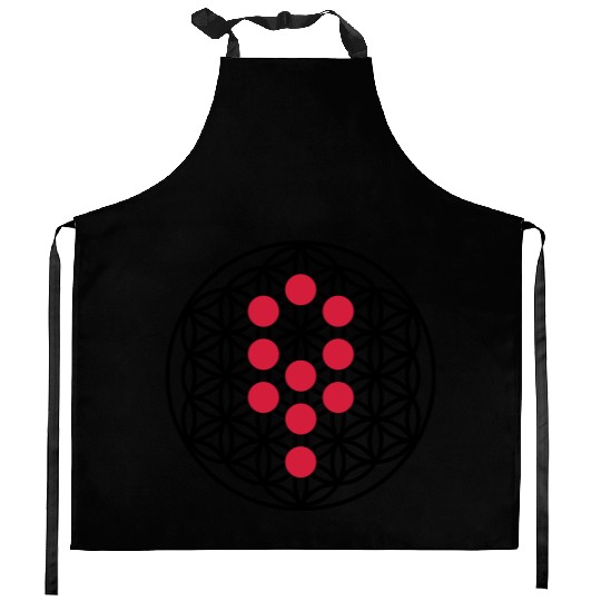 FLOWER OF LIFE - Tree Of Life Kitchen Aprons