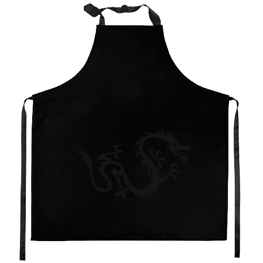 Chinese Dragon Tattoo 3 Kitchen Aprons
