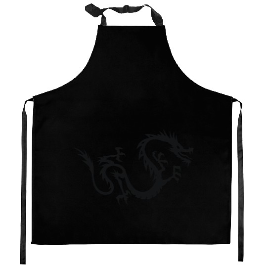 Chinese Dragon Tattoo 3 Kitchen Aprons