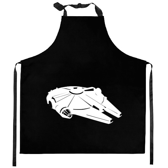 Millennium Falcon White Kitchen Aprons