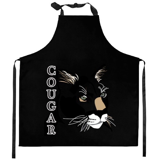 Cougar,Mountain Lion, Puma Kitchen Aprons