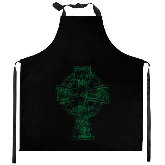 Classic Vintage Style Celtic Cross Crucifix Kitchen Aprons