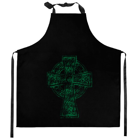 Classic Vintage Style Celtic Cross Crucifix Kitchen Aprons
