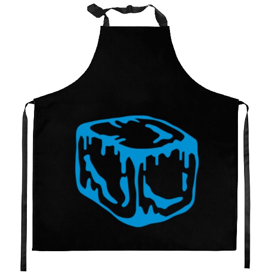 Ice Cube Design Kitchen Aprons