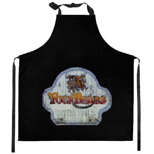 Four Bears Vintage Waterpark Michigan Kitchen Aprons