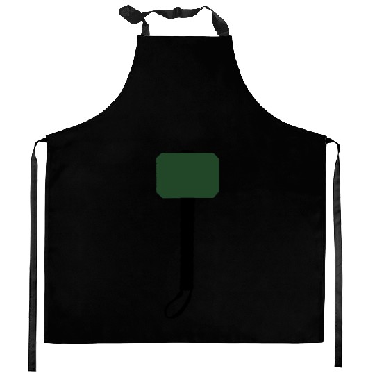 Thor Hammer Silhouette Kitchen Aprons