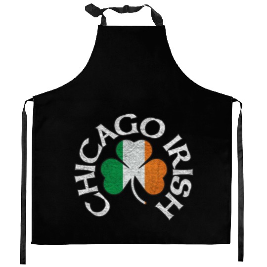 Chicago Irish Shamrock Apparel Kitchen Aprons