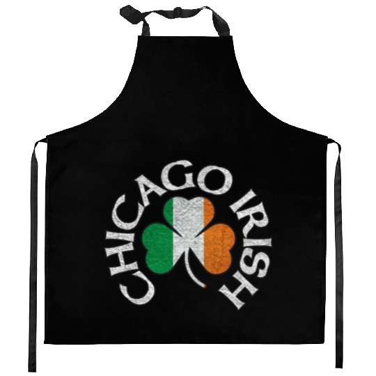 Chicago Irish Shamrock Apparel Kitchen Aprons