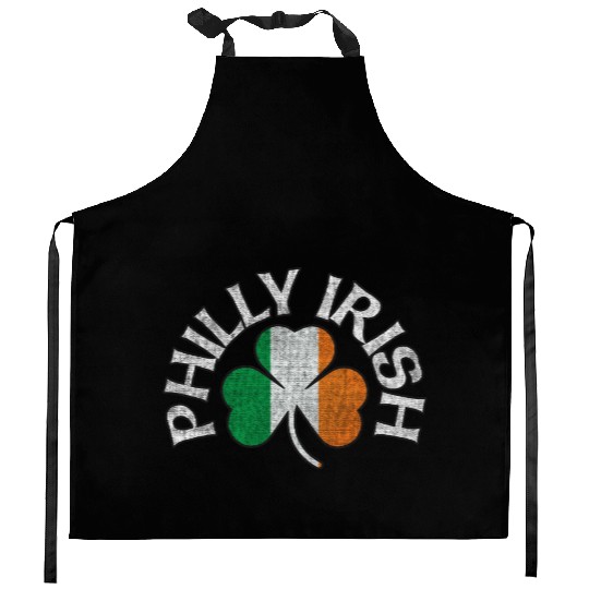 Philly Irish Shamrock Flag Apparel Kitchen Aprons